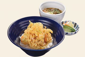 旬の海鮮かき揚げ丼セット