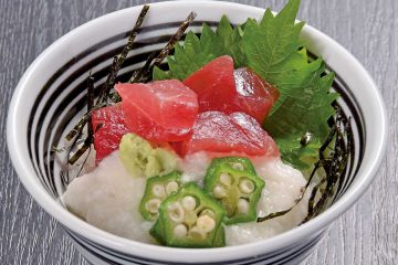 ミニまぐろ山かけ丼