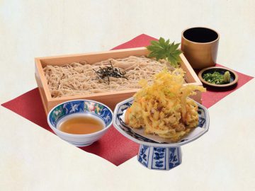 旬の海鮮かき揚げ天ざるそば・うどん